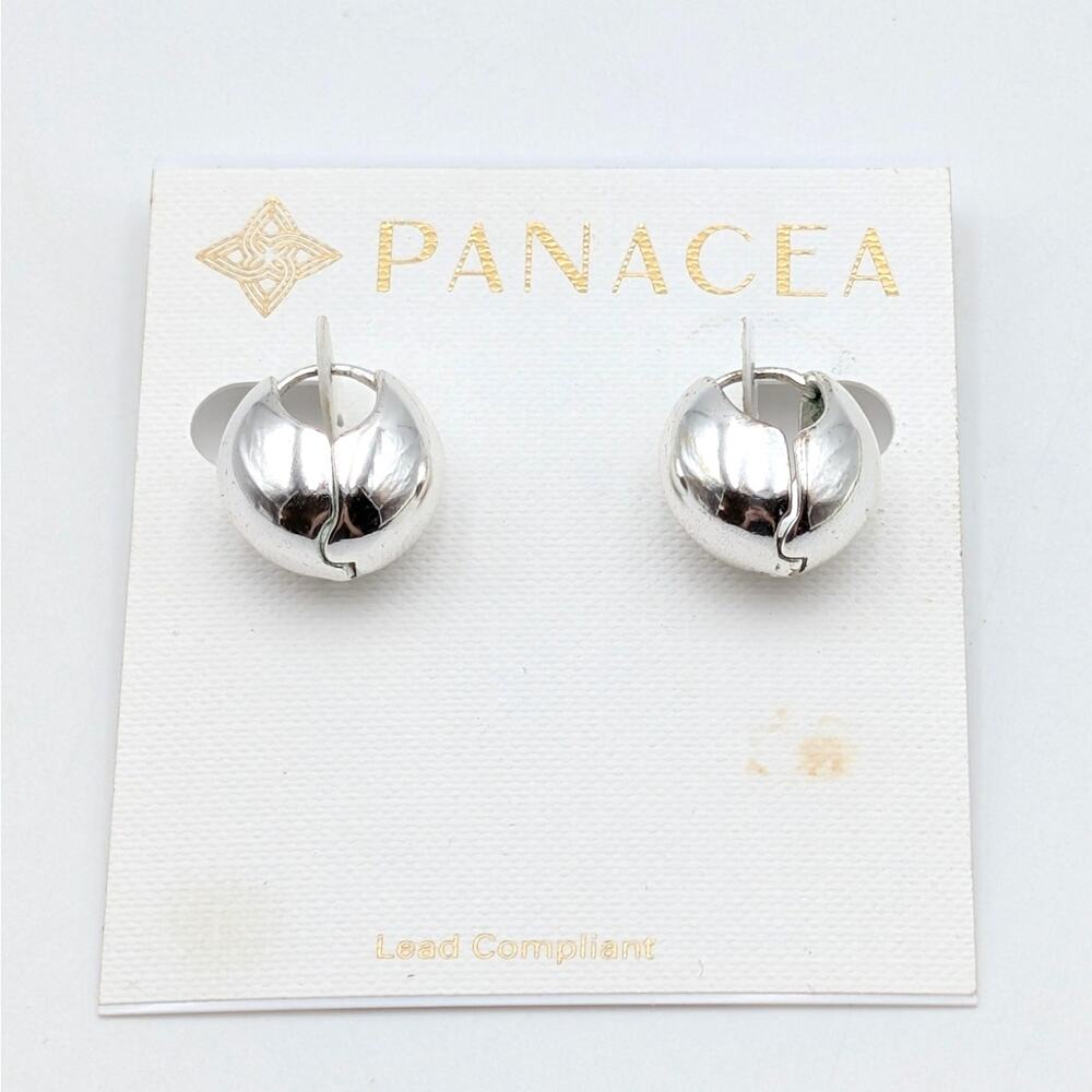 Panacea Silver Capri Stud Earrings for Women's Elegant Everyday Style